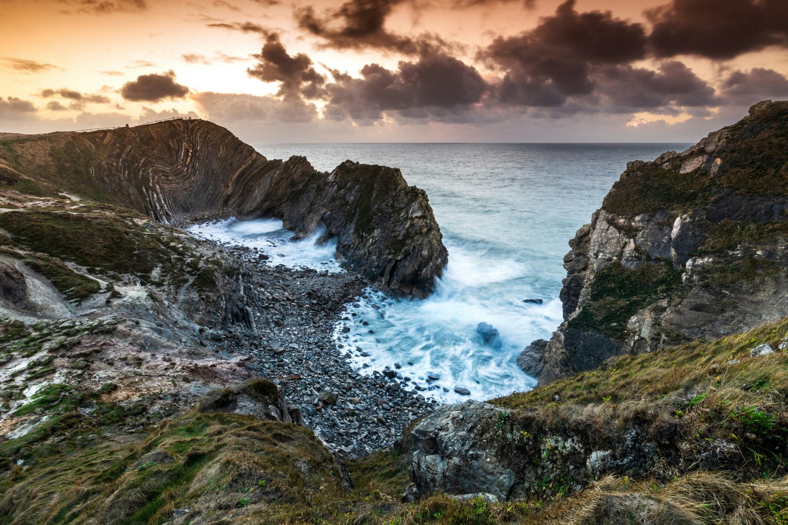 Stair hole and the Lulworth crumple on the jurassic coast
